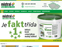 Tablet Screenshot of mistral-paints.cz